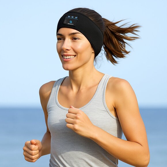 Bluetooth Sleep Headphones Headband – Wireless  Earphones & Eye Mask New in Box - Picture 1 of 3